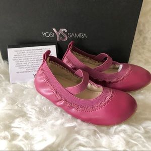 Yosi Samra Baby Ballet Flats - Berry